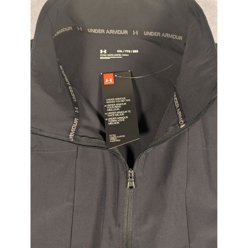 Under Armour Vanish Hybrid Vest Mens XXL Black Full Zip Athletic NWT - Picture 3 of 10